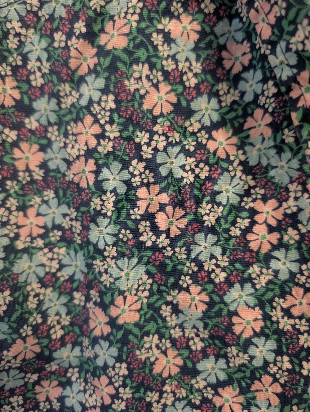 J. Crew Short Sleeve Floral Print Slim Fit Casual Button Down Shirt Size Large